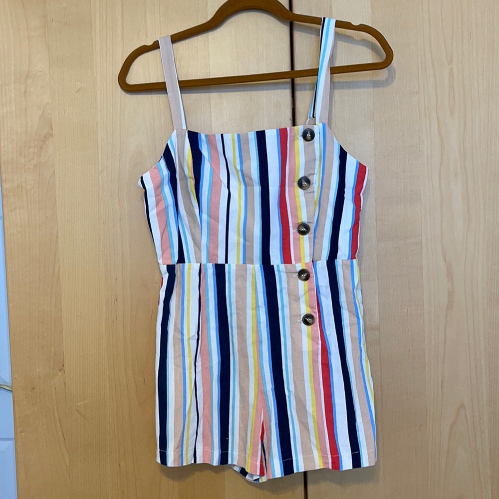 Striped colorful romper